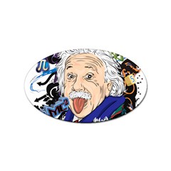 Albert Einstein Physicist Sticker Oval (100 Pack) by Maspions