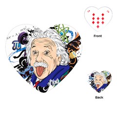 Albert Einstein Physicist Playing Cards Single Design (heart)