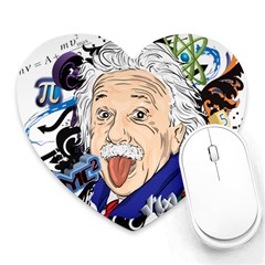 Albert Einstein Physicist Heart Mousepad