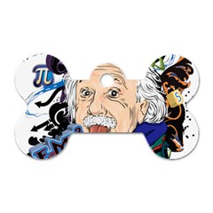 Albert Einstein Physicist Dog Tag Bone (two Sides)