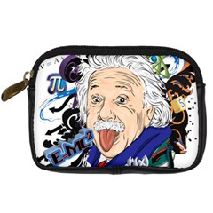 Albert Einstein Physicist Digital Camera Leather Case by Maspions