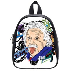 Albert Einstein Physicist School Bag (small) by Maspions