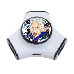 Albert Einstein Physicist 3-port Usb Hub