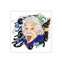 Albert Einstein Physicist Satin Bandana Scarf 22  X 22 