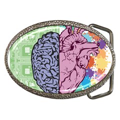 Brain Heart Balance Emotion Belt Buckles