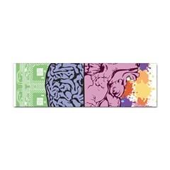 Brain Heart Balance Emotion Sticker (bumper) by Maspions