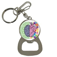 Brain Heart Balance Emotion Bottle Opener Key Chain by Maspions