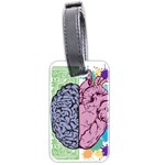 Brain Heart Balance Emotion Luggage Tag (two sides) Back