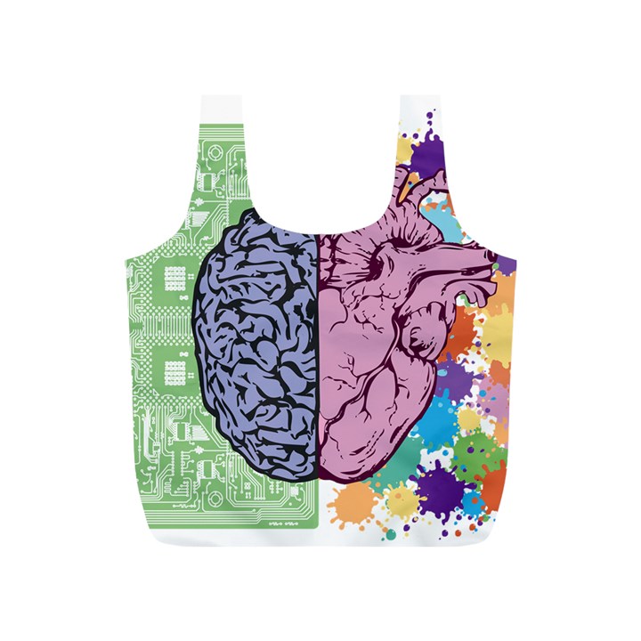 Brain Heart Balance Emotion Full Print Recycle Bag (S)