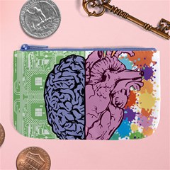 Brain Heart Balance Emotion Large Coin Purse