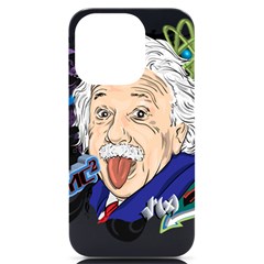 Albert Einstein Physicist Iphone 14 Pro Black Uv Print Case by Maspions