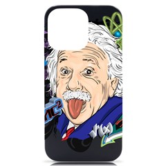 Albert Einstein Physicist Iphone 14 Pro Max Black Uv Print Case by Maspions