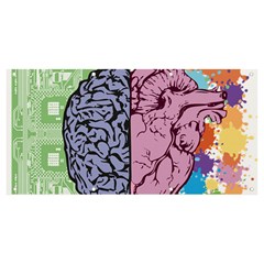 Brain Heart Balance Emotion Banner And Sign 8  X 4 