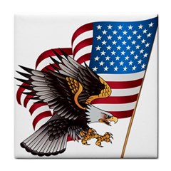 American Eagle Clip Art Tile Coaster by Maspions