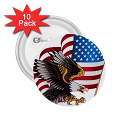 American Eagle Clip Art 2 25  Buttons (10 Pack) 