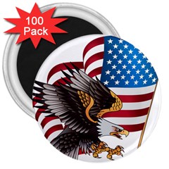 American Eagle Clip Art 3  Magnets (100 Pack)