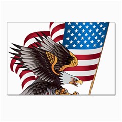 American Eagle Clip Art Postcard 4 x 6  (pkg Of 10) by Maspions