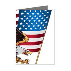 American Eagle Clip Art Mini Greeting Card by Maspions