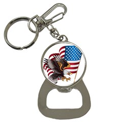 American Eagle Clip Art Bottle Opener Key Chain by Maspions