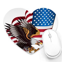 American Eagle Clip Art Heart Mousepad