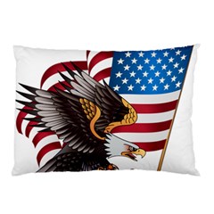 American Eagle Clip Art Pillow Case by Maspions