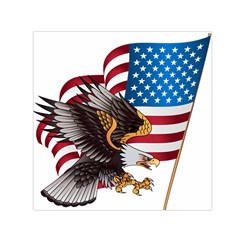 American Eagle Clip Art Square Satin Scarf (30  X 30 )