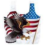 American Eagle Clip Art Full Print Recycle Bag (XXL) Back