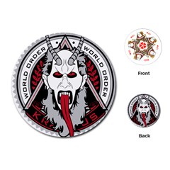 Krampus Playing Cards Single Design (round)