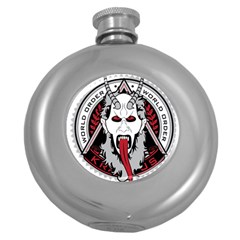 Krampus Round Hip Flask (5 Oz) by Maspions