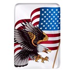 American Eagle Clip Art Rectangular Glass Fridge Magnet (4 pack) Front