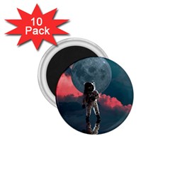 Astronaut Moon Space Nasa Planet 1 75  Magnets (10 Pack) 