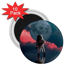 Astronaut Moon Space Nasa Planet 2 25  Magnets (10 Pack) 