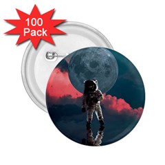 Astronaut Moon Space Nasa Planet 2 25  Buttons (100 Pack)  by Maspions