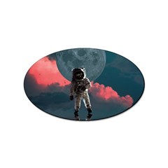 Astronaut Moon Space Nasa Planet Sticker (oval)