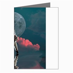 Astronaut Moon Space Nasa Planet Greeting Cards (pkg Of 8)