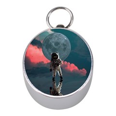 Astronaut Moon Space Nasa Planet Mini Silver Compasses by Maspions