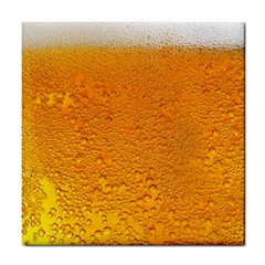 Beer Bubbles Pattern Tile Coaster