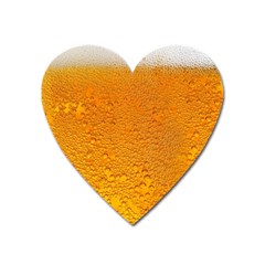 Beer Bubbles Pattern Heart Magnet by Maspions