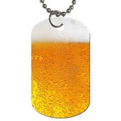 Beer Bubbles Pattern Dog Tag (one Side) by Maspions