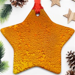 Beer Bubbles Pattern Star Ornament (two Sides) by Maspions