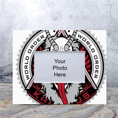 Krampus White Tabletop Photo Frame 4 x6  by Maspions