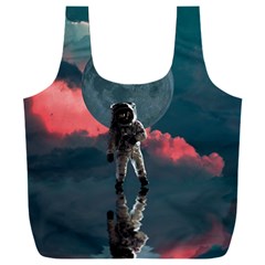 Astronaut Moon Space Nasa Planet Full Print Recycle Bag (xxl) by Maspions