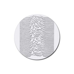 Joy Division Unknown Pleasures Rubber Round Coaster (4 Pack) by Maspions