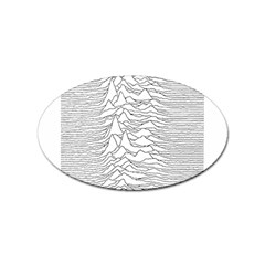 Joy Division Unknown Pleasures Sticker (oval) by Maspions