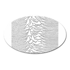 Joy Division Unknown Pleasures Oval Magnet by Maspions