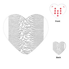 Joy Division Unknown Pleasures Playing Cards Single Design (heart)