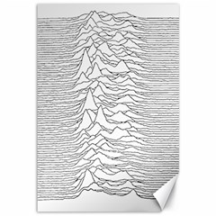 Joy Division Unknown Pleasures Canvas 12  X 18  by Maspions