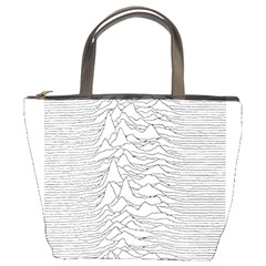 Joy Division Unknown Pleasures Bucket Bag by Maspions