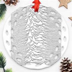 Joy Division Unknown Pleasures Ornament (round Filigree)