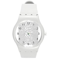 Joy Division Unknown Pleasures Round Plastic Sport Watch (m)